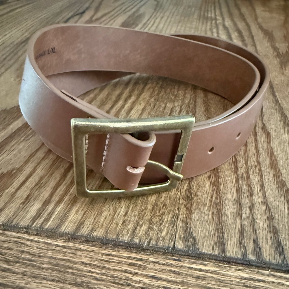 ABLE Belt in Tan with Brass Buckle